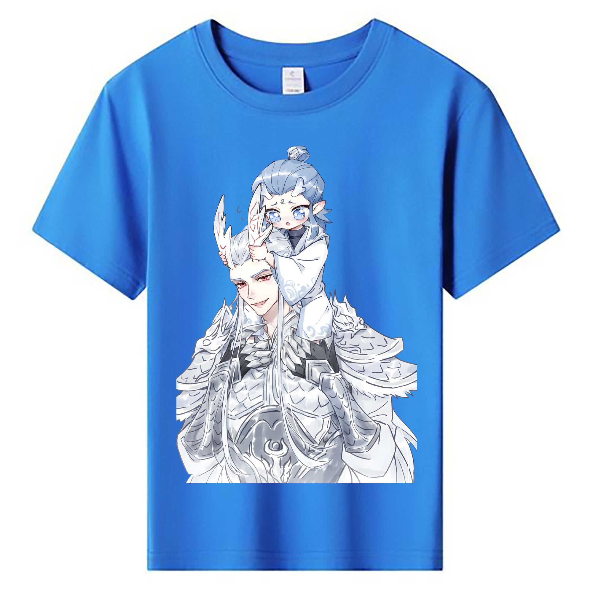 （画像用） Ne Zha 2 ナタ 魔童の大暴れ 綿100％キッズTシャツ（フロントプリント）